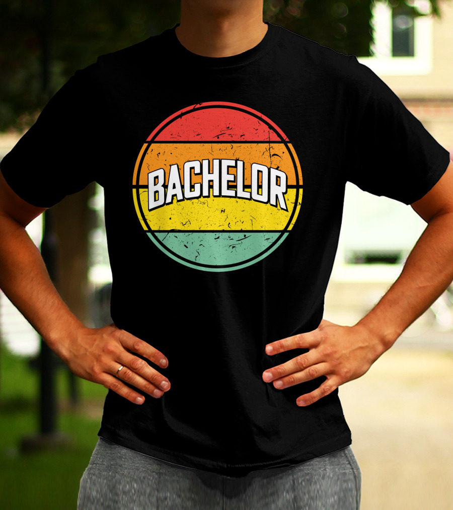 Bachelor Retro Sunset Circle T-Shirt