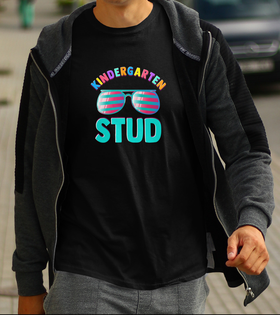 Kindergarten Stud Funny Back To School Sunglasses T-Shirt