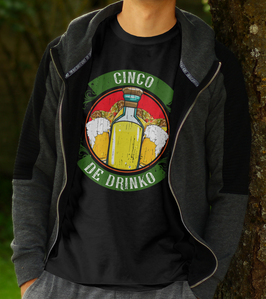 Cinco De Drinko Tequila And Beer T-Shirt