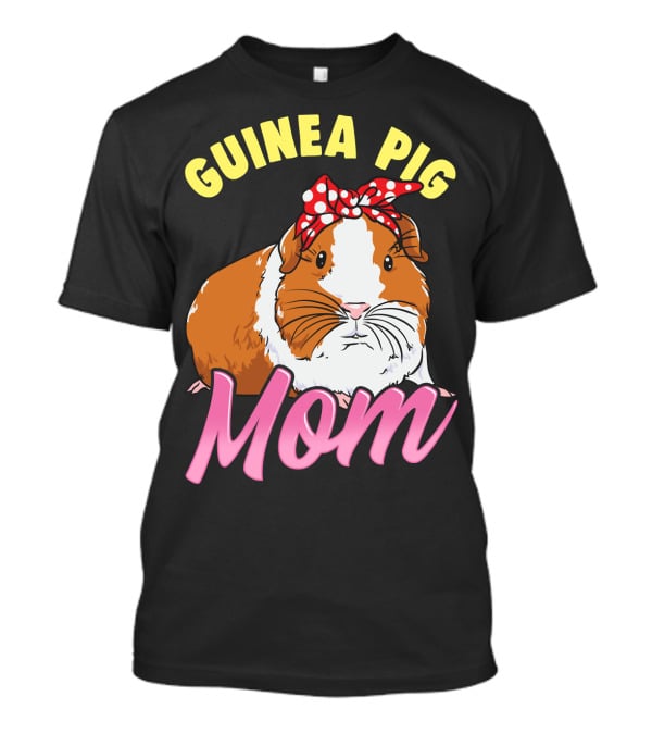 Guinea Pig Mom Wheek Squad Bow Tie Edition T-Shirt