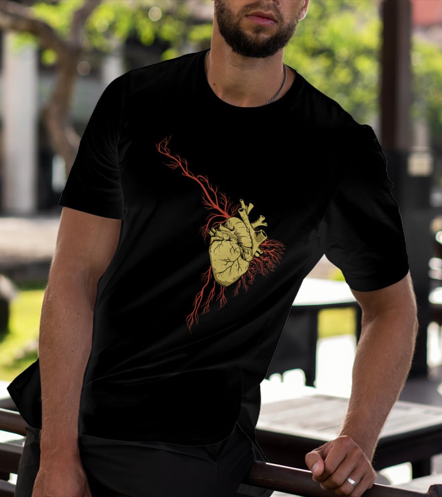 Heart Hispanic Heritage Month National Latino Culture Anatomical Heart T-Shirt