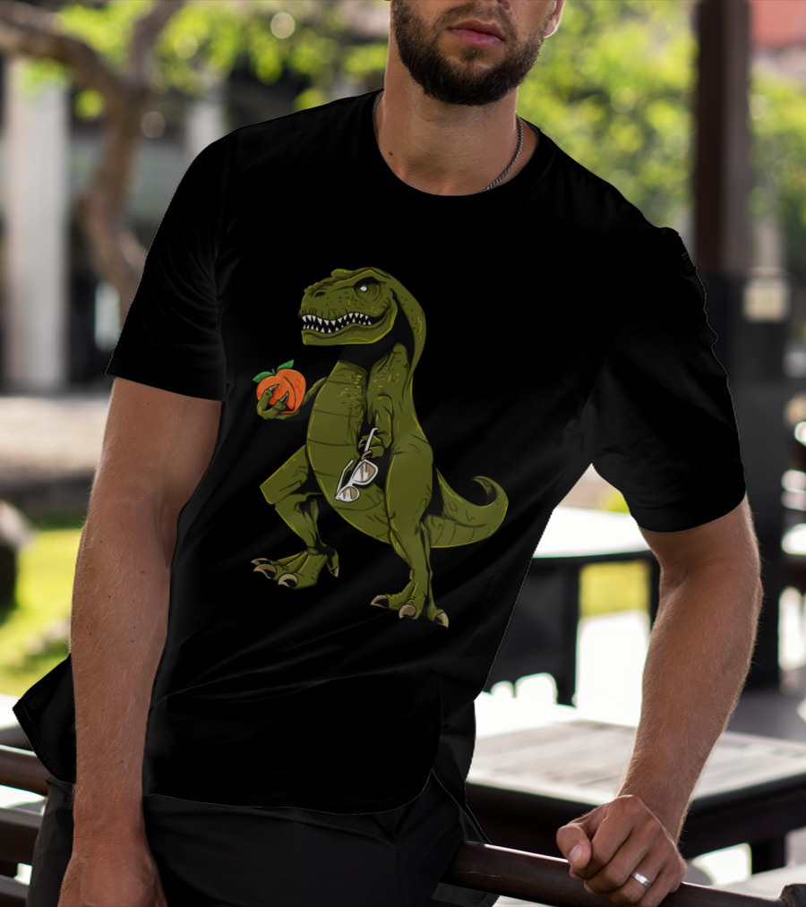 State Of Georgia Dinosaur Holding Peach Funny Sweet Georgia Peach T-Shirt