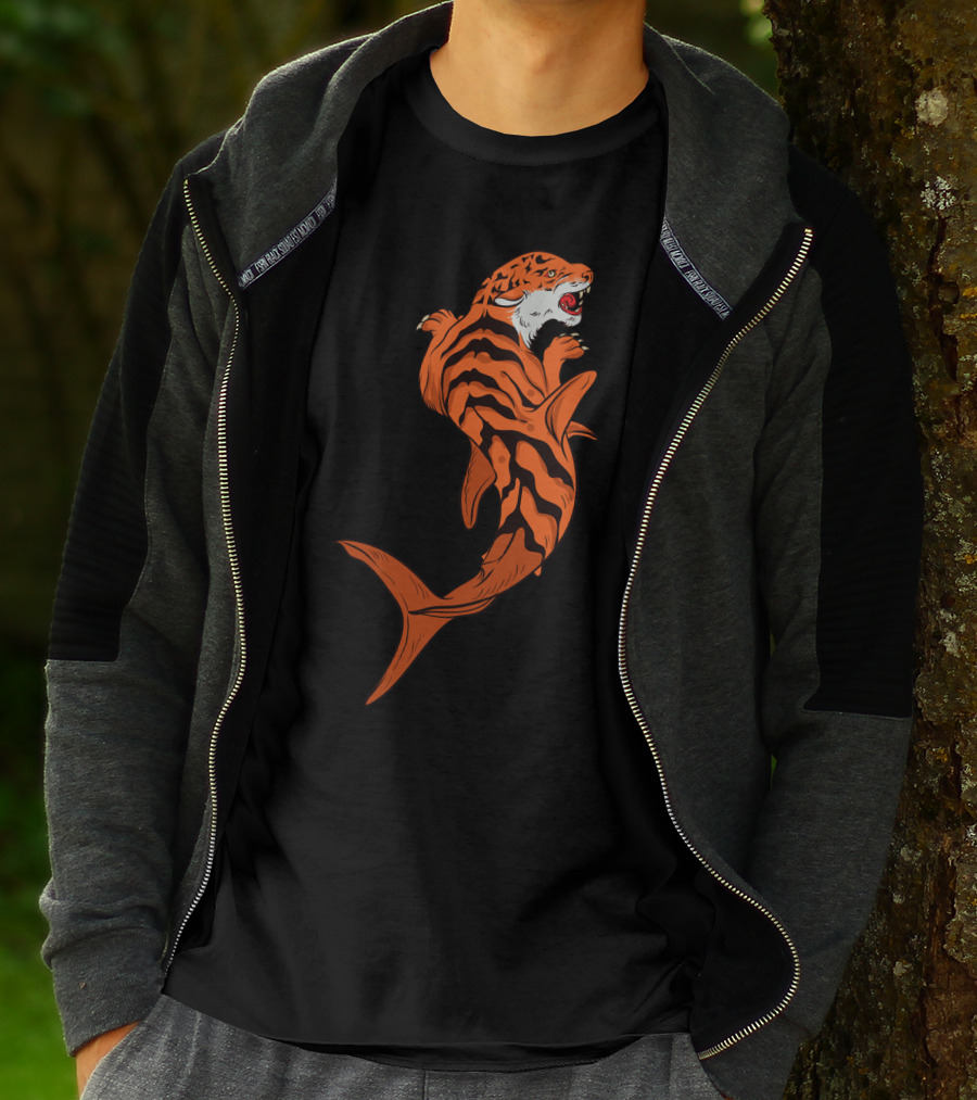 Tiger Shark Jawsome Tigershark Marine Biology Pun T-Shirt