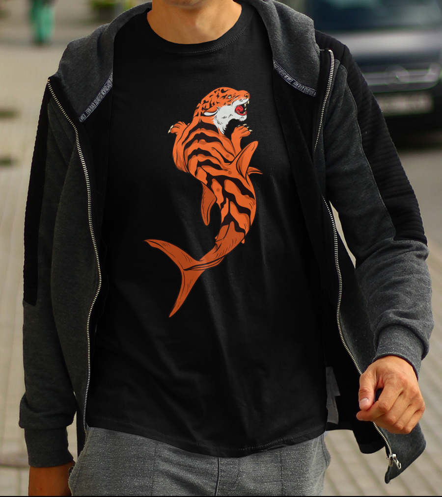 Tiger Shark Jawsome Tigershark Marine Biology Pun T-Shirt