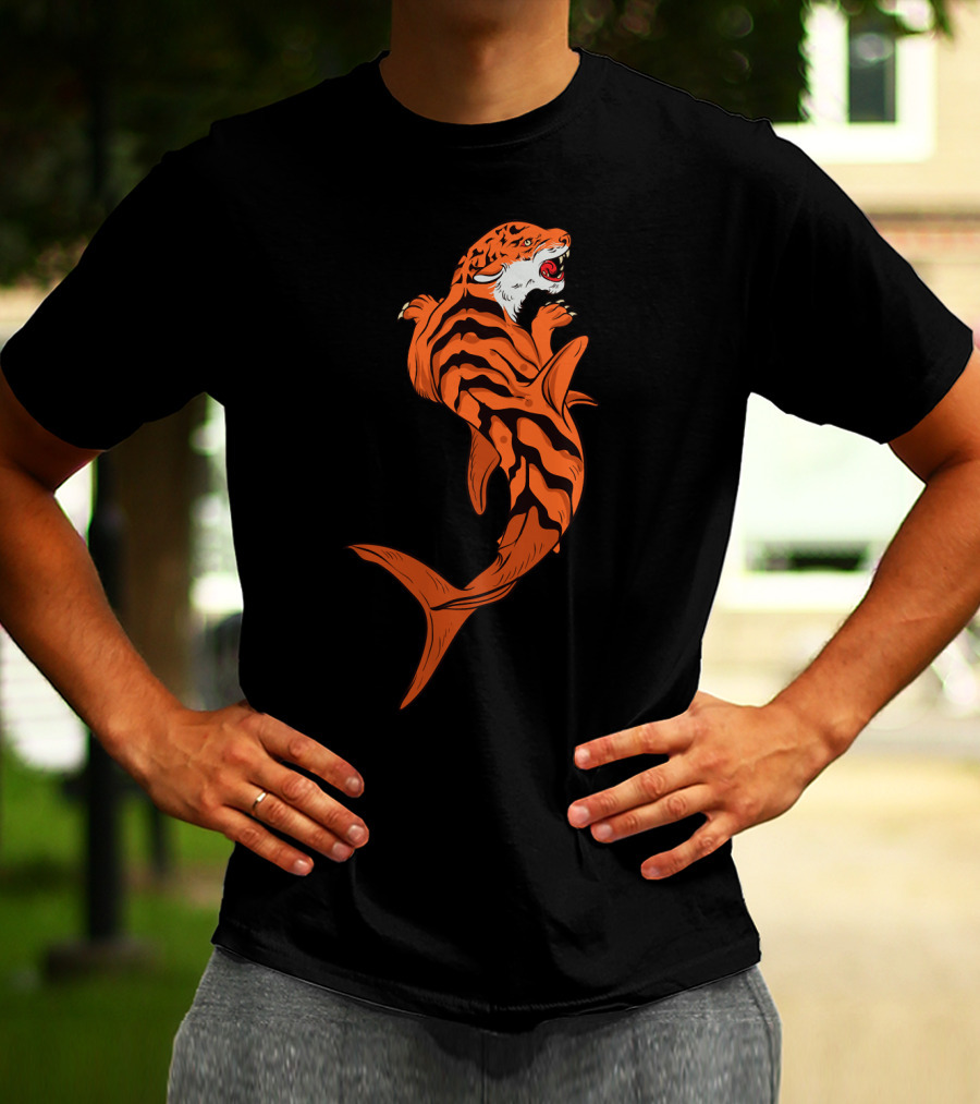 Tiger Shark Jawsome Tigershark Marine Biology Pun T-Shirt