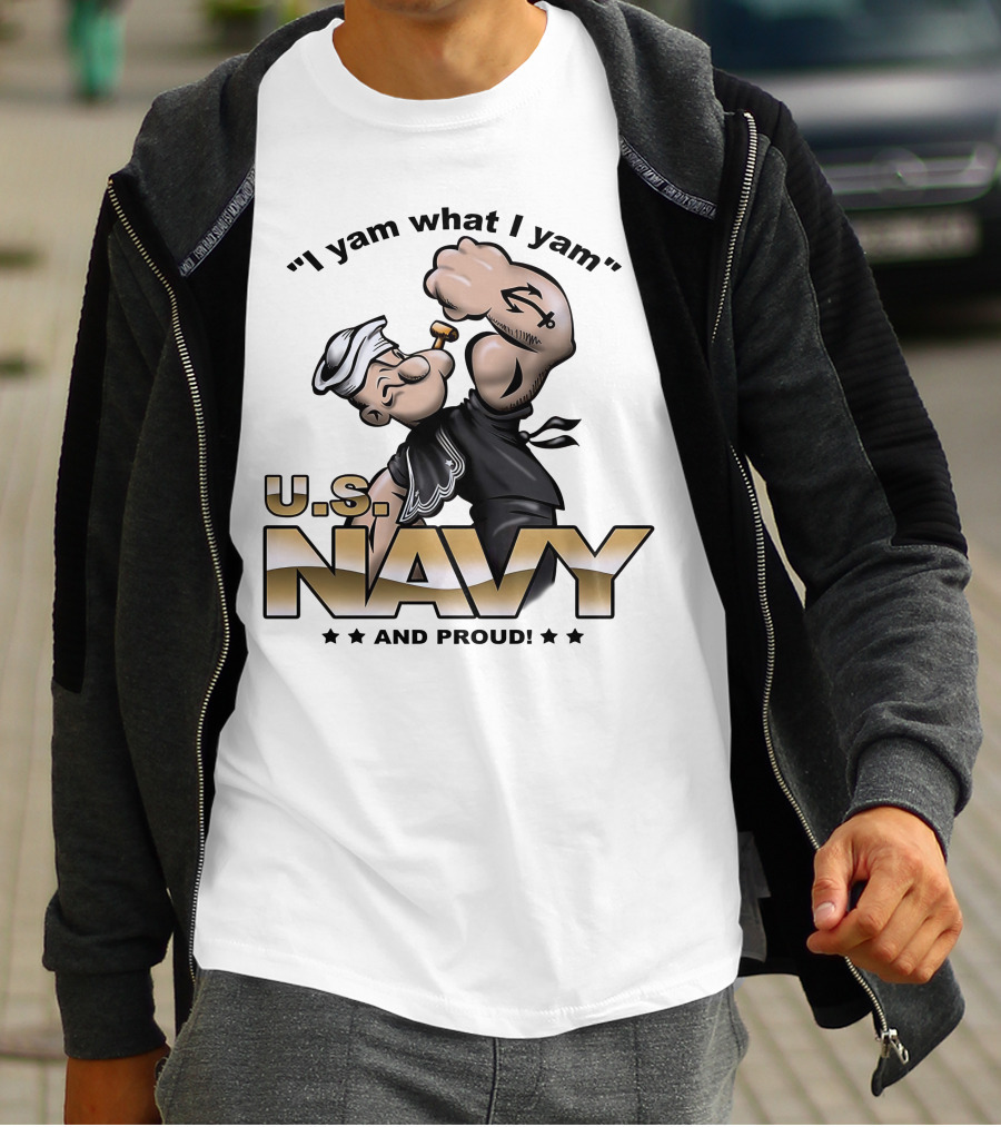 Popeye I Yam What I Yam U.S. Navy And Proud T-Shirt