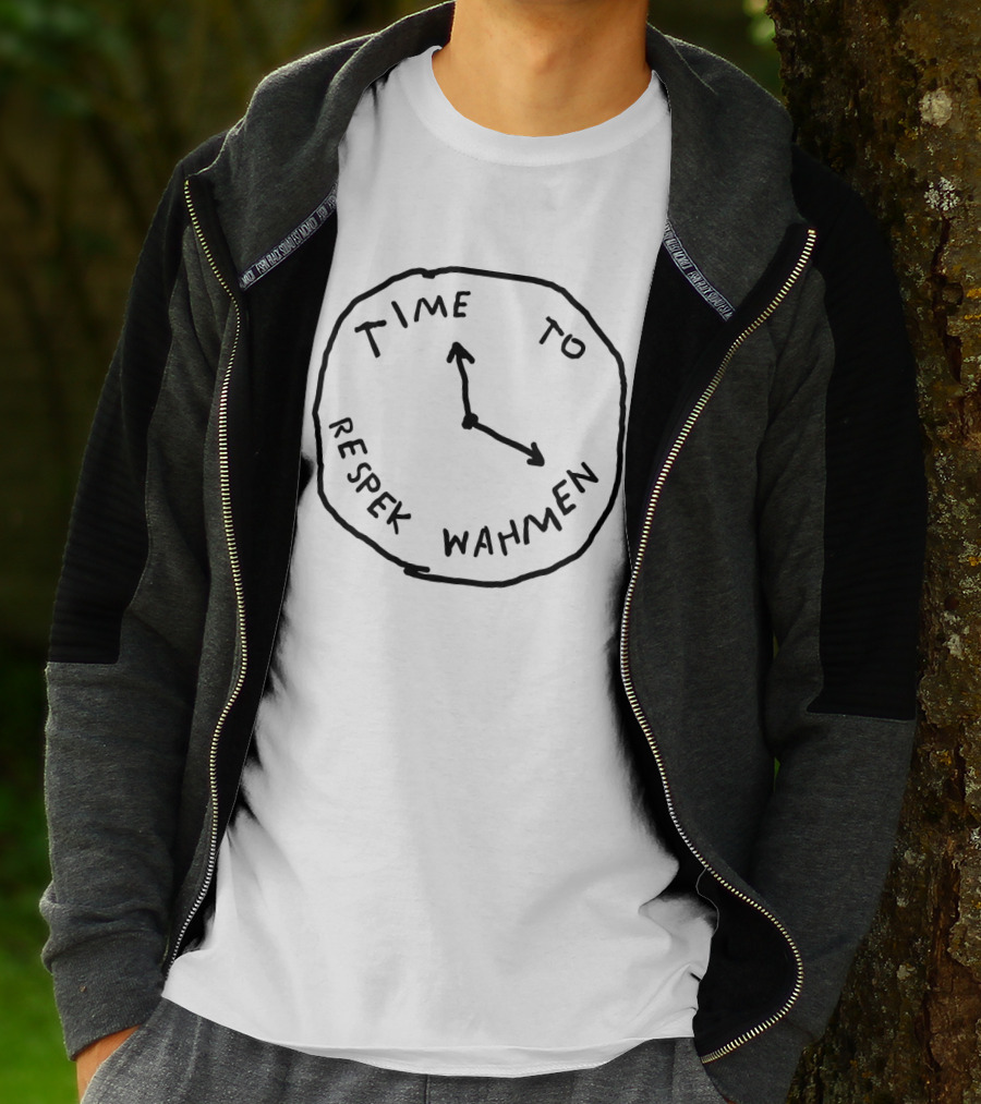 Time To Respek Wahmen Pewdiepie Clock Message T-Shirt