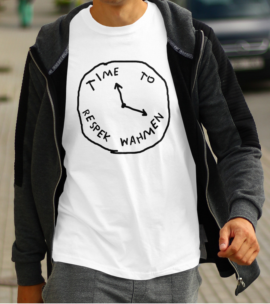 Time To Respek Wahmen Pewdiepie Clock Message T-Shirt