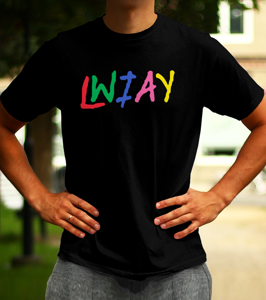 Pewdiepie LWIAY Multicolor Letters T-Shirt