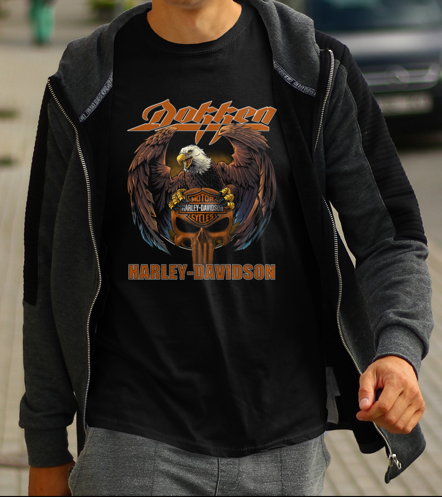 Dokken Harley Davidson Motor Cycles Eagle T-Shirt