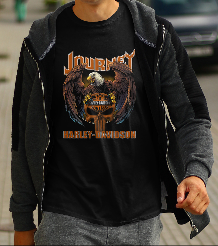 Journey Eagle Motor Cycles Harley Davidson T-Shirt