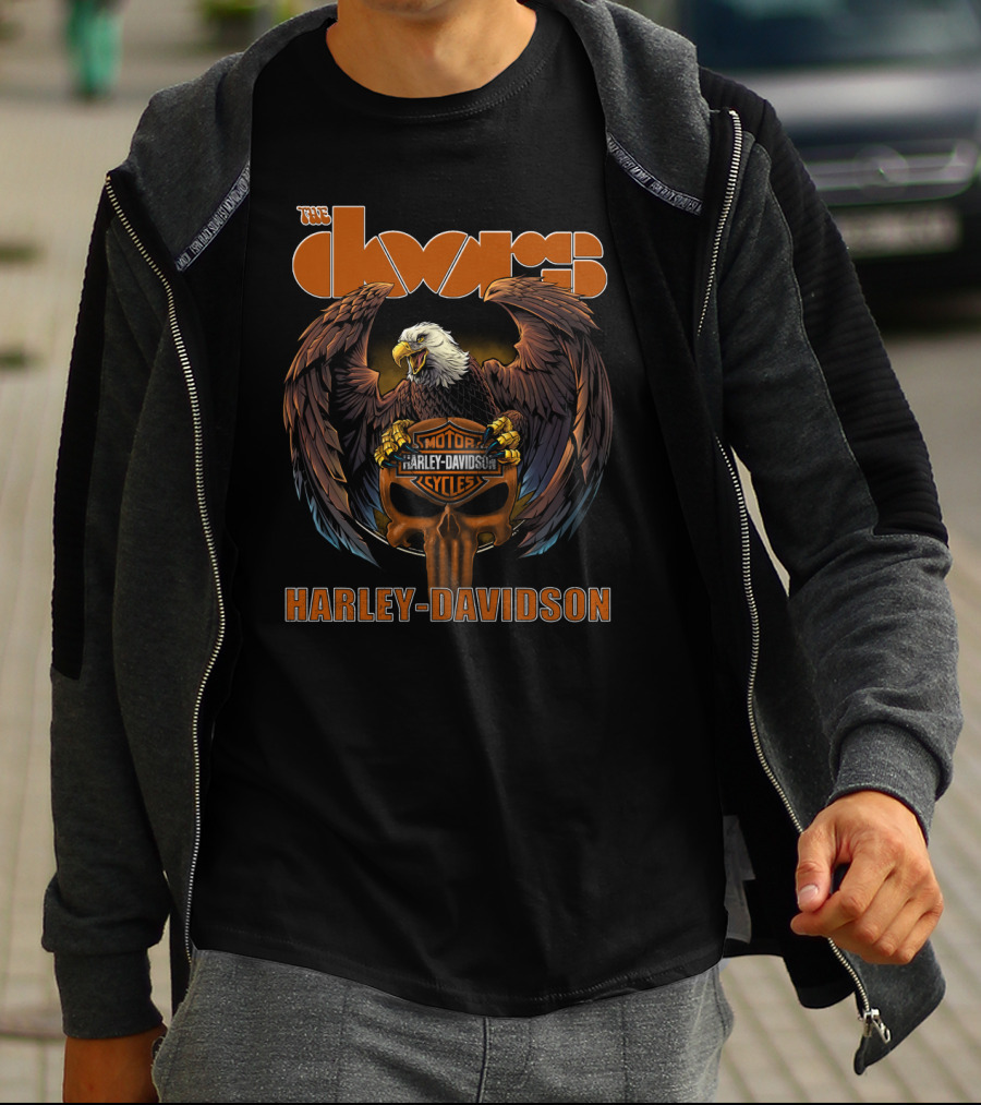 The Doors Harley Davidson Eagle Motorcycles T-Shirt