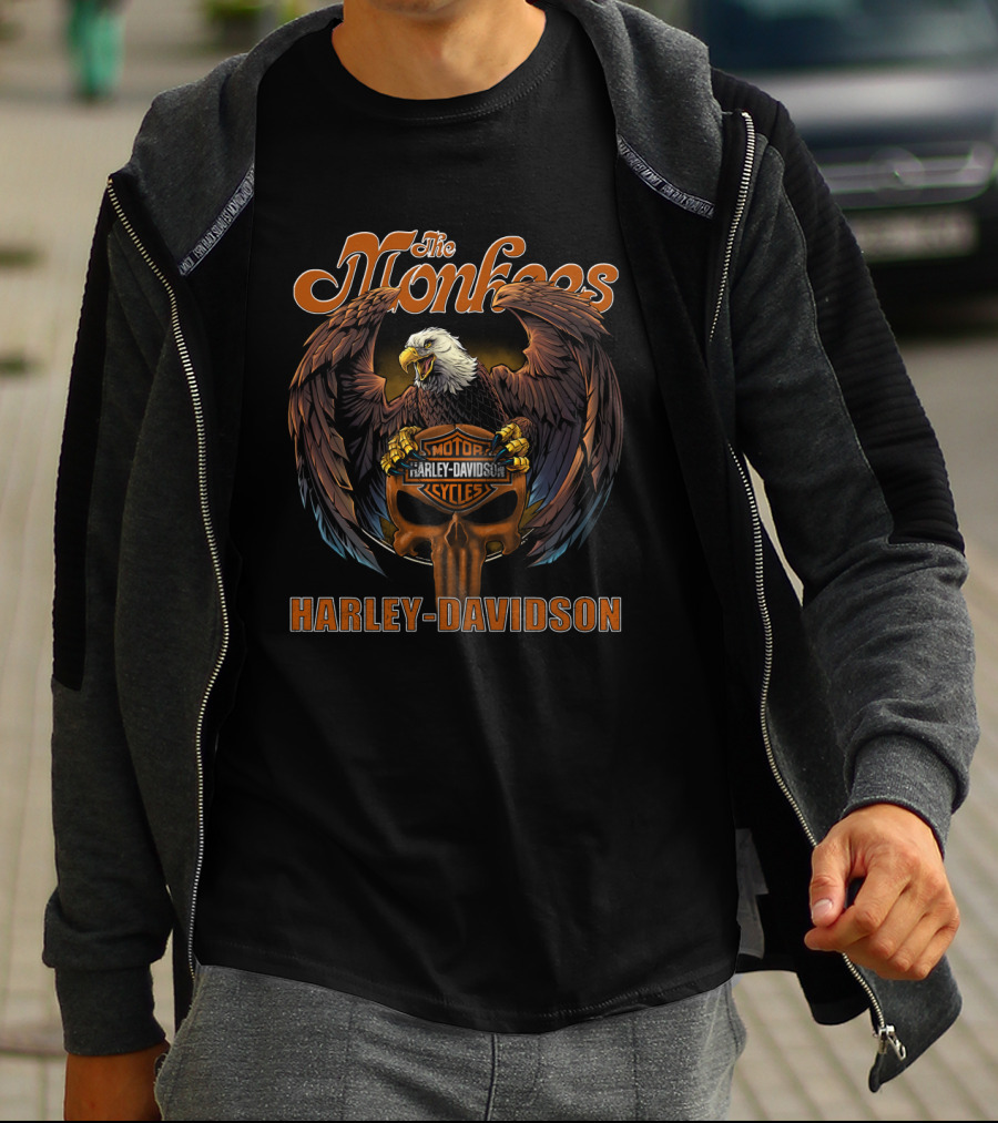 The Monkees Harley Davidson Motor Cycles Eagle T-Shirt