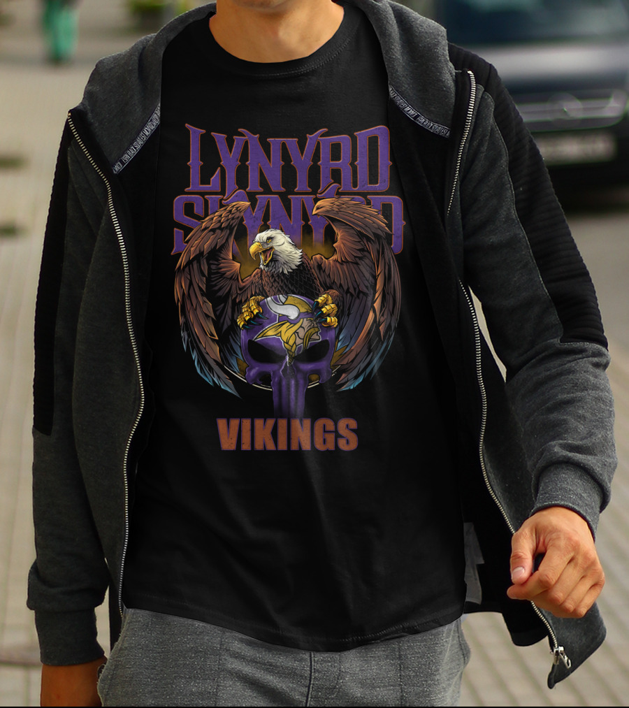 Lynyrd Skynyrd Vikings Eagle Minnesota T-Shirt