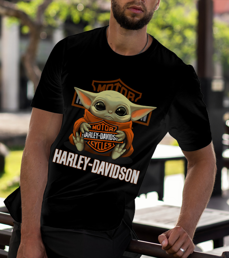 Harley Davidson Motor Cycles Yoda T-Shirt