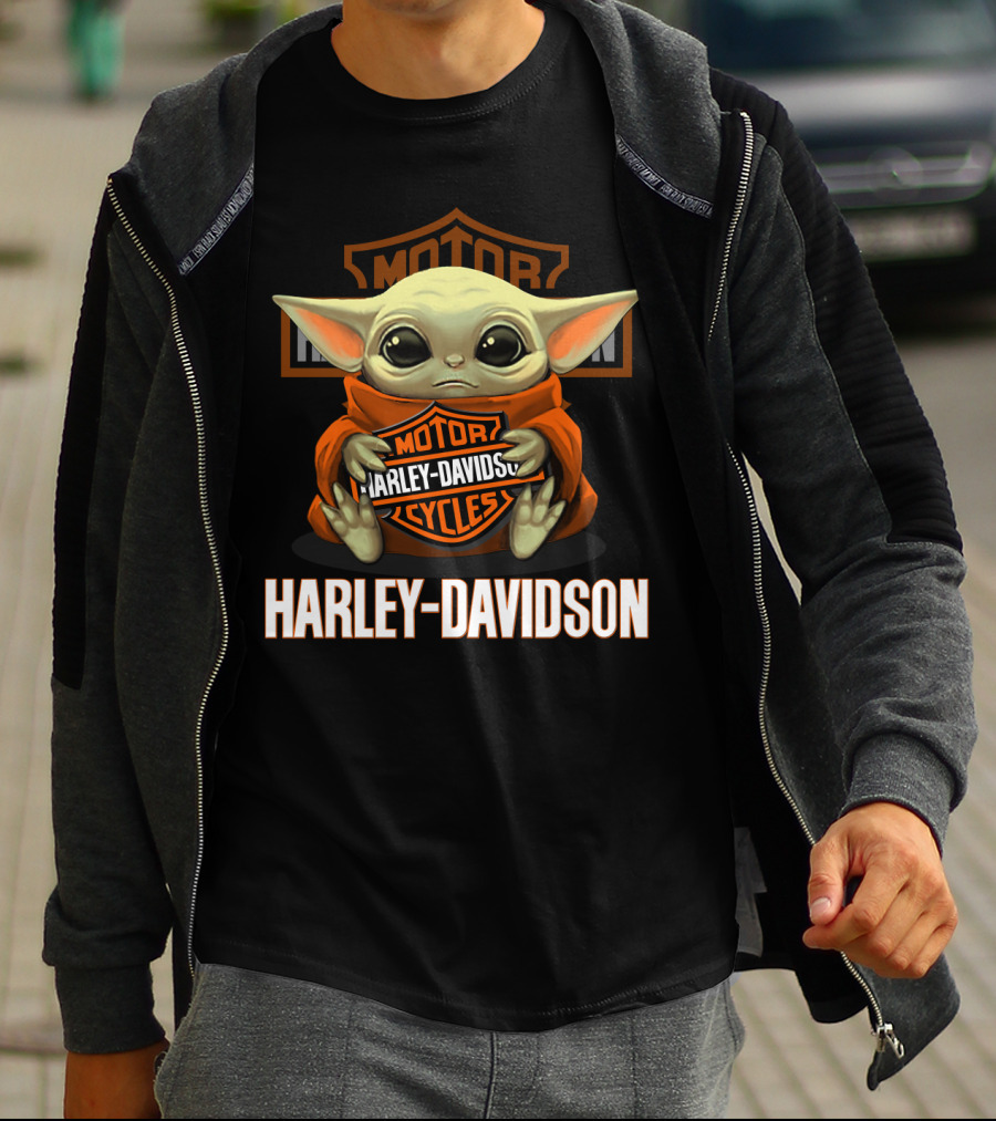 Harley Davidson Motor Cycles Yoda T-Shirt