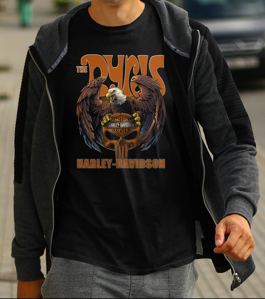 The Byrds Harley Davidson Motorcycles Eagle T-Shirt