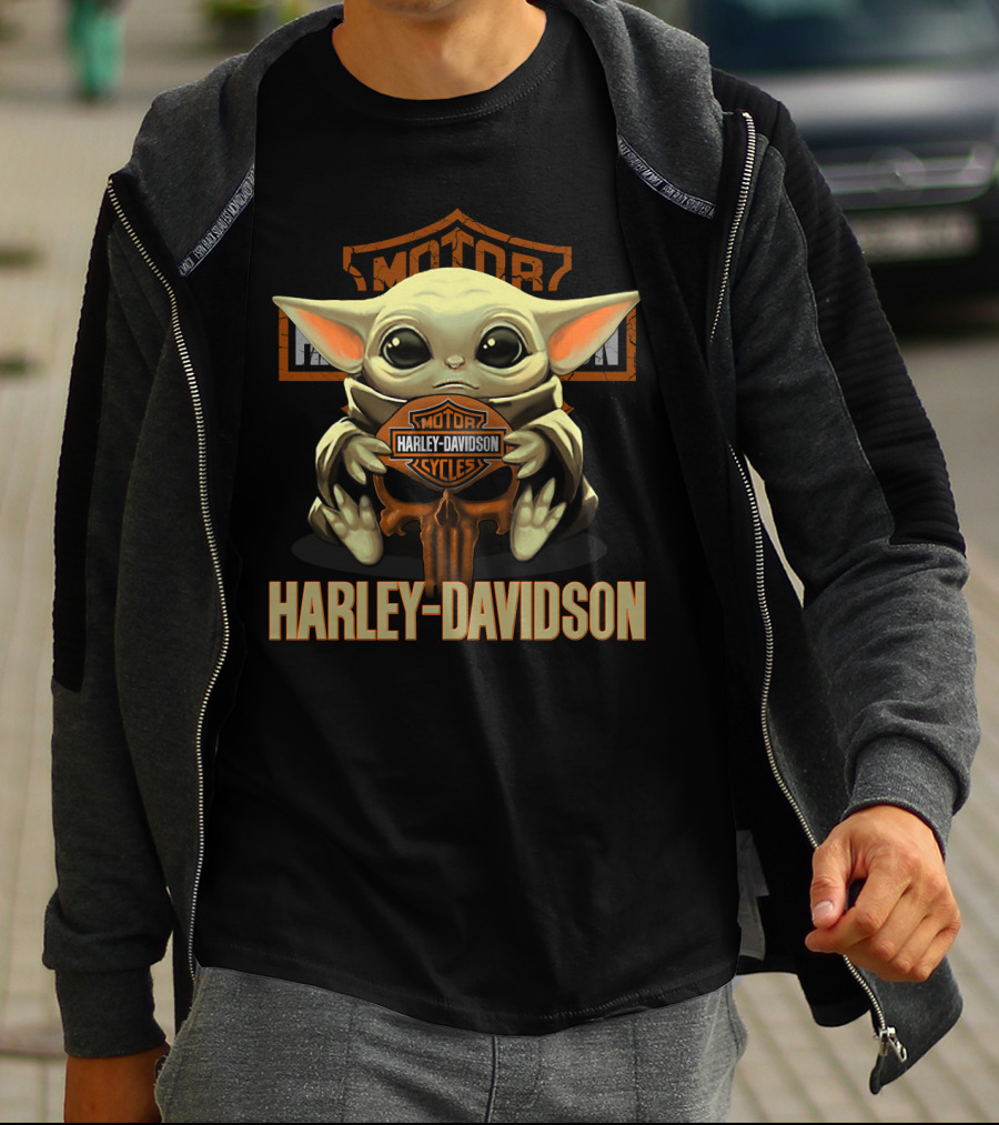 Harley Davidson Motorcycles Yoda T-Shirt