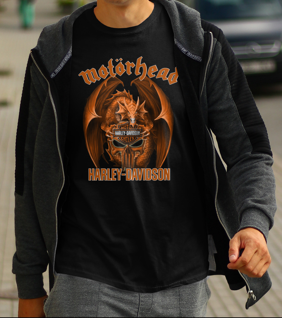 Motorhead Harley Davidson Cycles Dragon T-Shirt