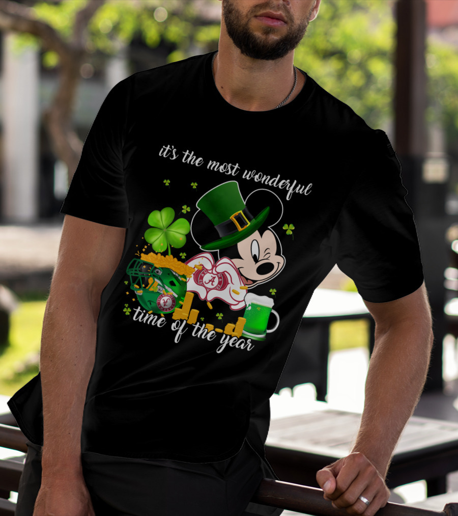 It's The Most Wonderful Time Of The Year Alabama Crimson Tide Irish Mickey T-Shirt