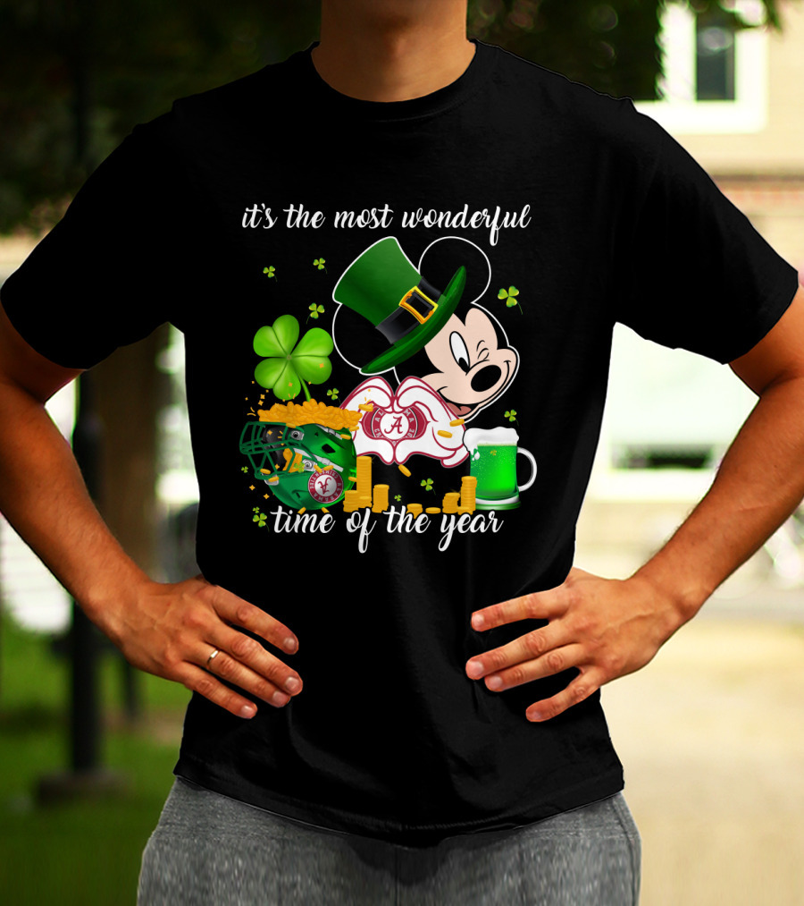 It's The Most Wonderful Time Of The Year Alabama Crimson Tide Irish Mickey T-Shirt