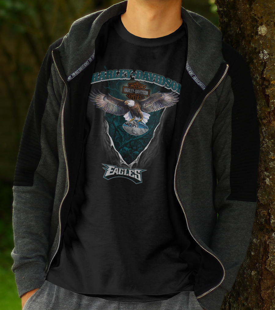 Harley Davidson Motor Cycles Eagles T-Shirt