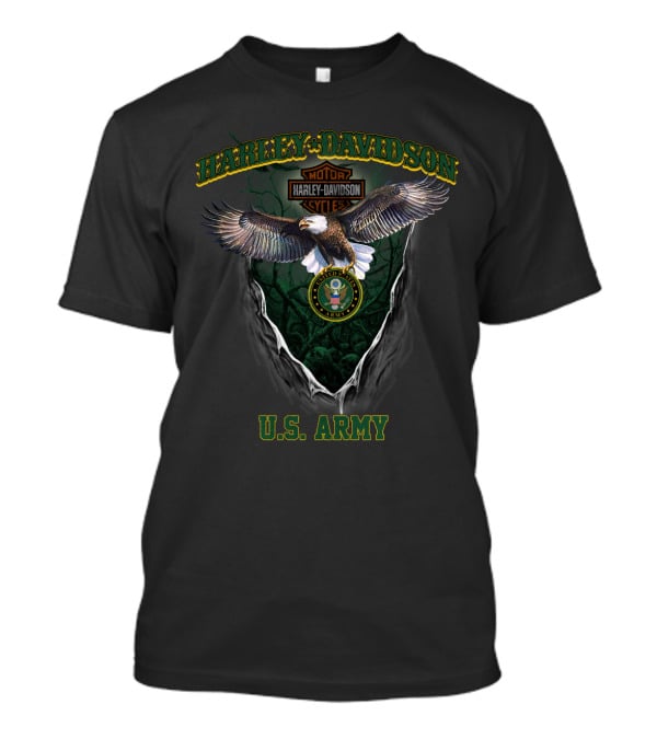 Harley Davidson Motor Cycles United States Army U.s. Army T-Shirt