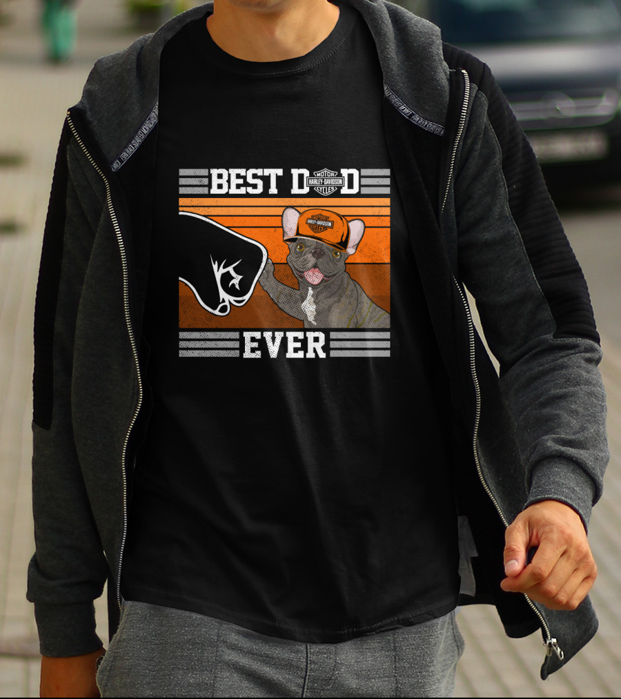 Best Dad Ever Motor Harley Davidson Cycles T-Shirt