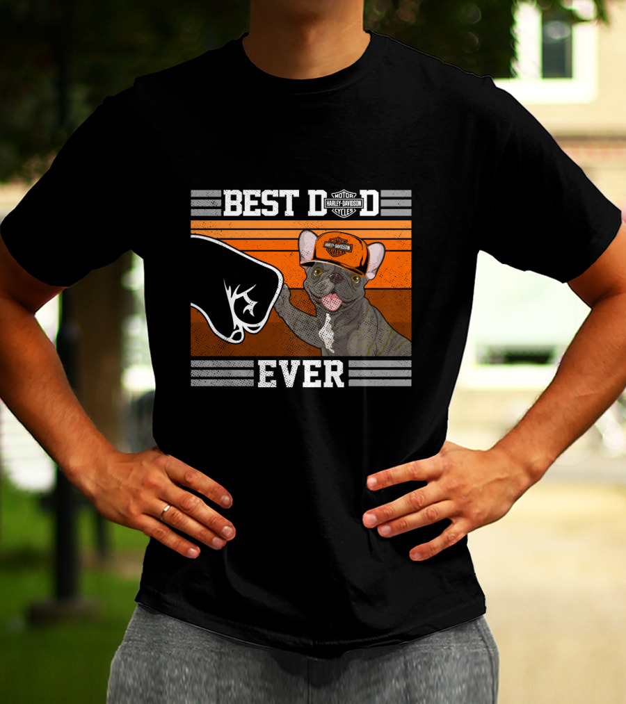 Best Dad Ever Motor Harley Davidson Cycles T-Shirt