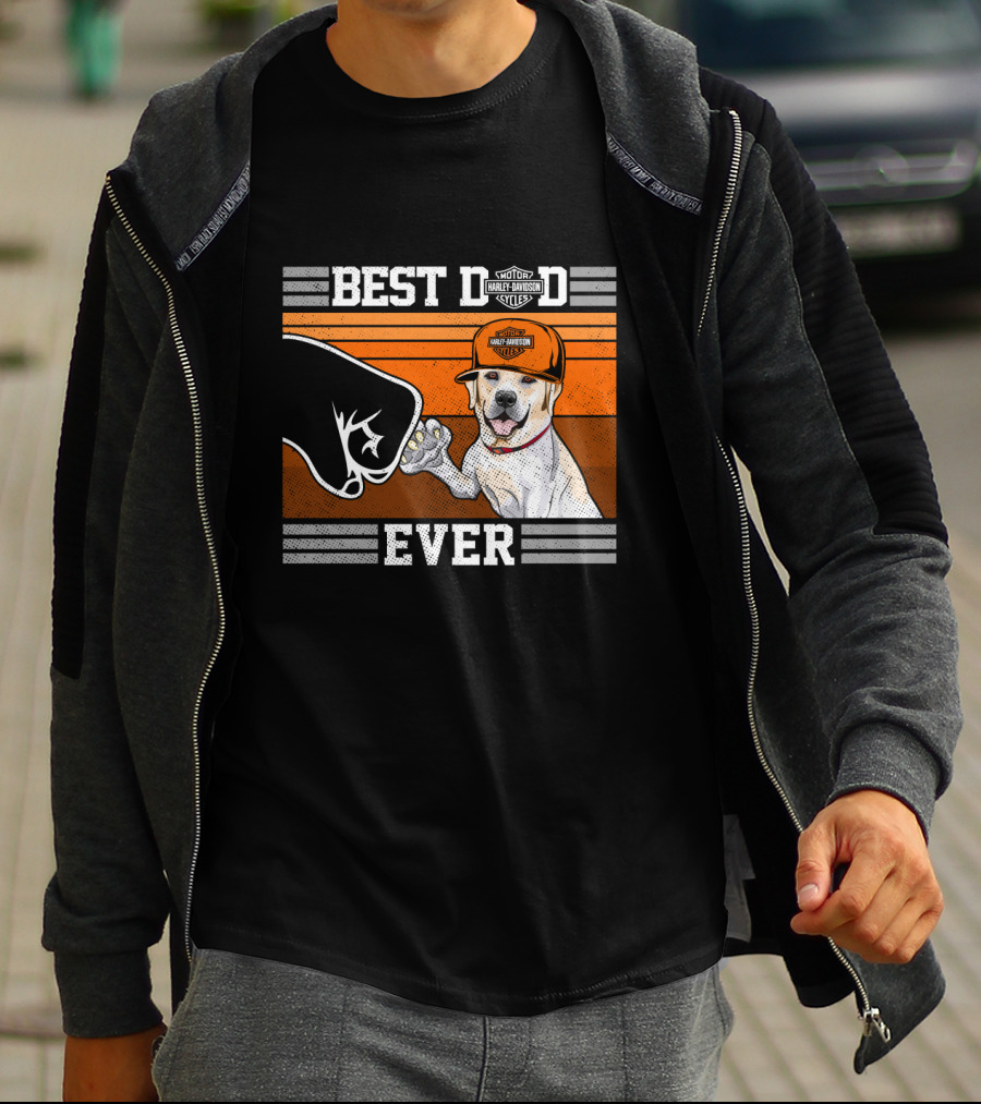 Best Dog Ever Labrador Retriever Harley Davidson Style T-Shirt