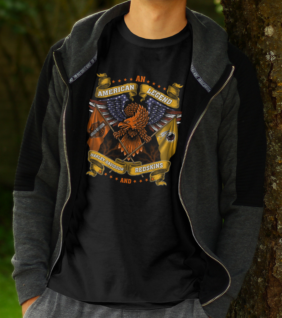 An American Legend Harley Davidson Redskins T-Shirt