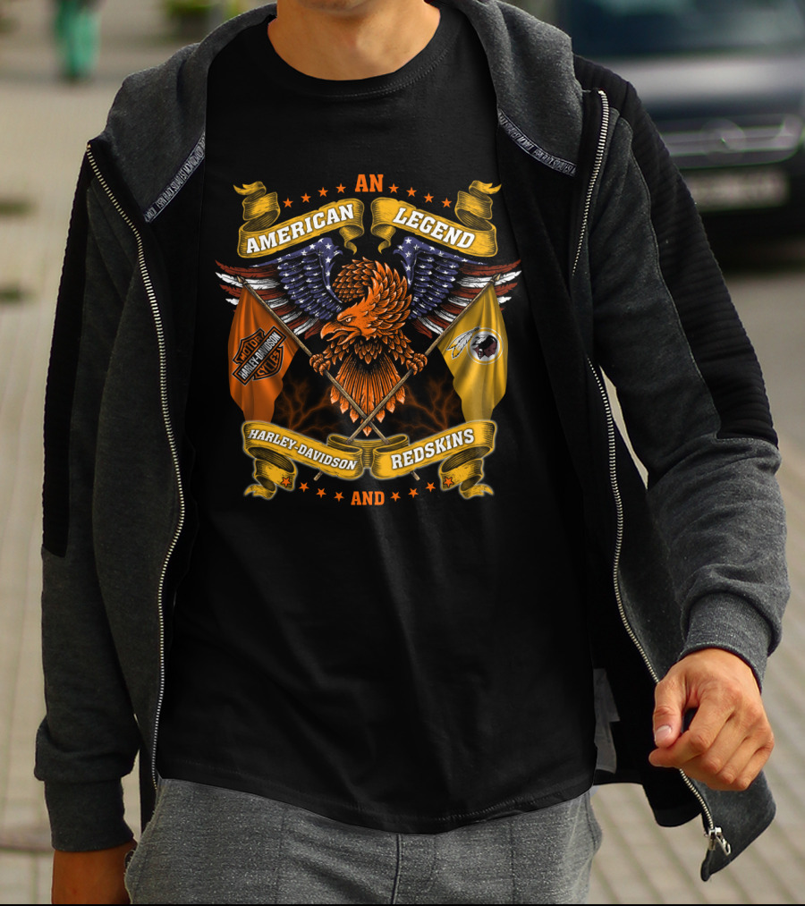 An American Legend Harley Davidson Redskins T-Shirt