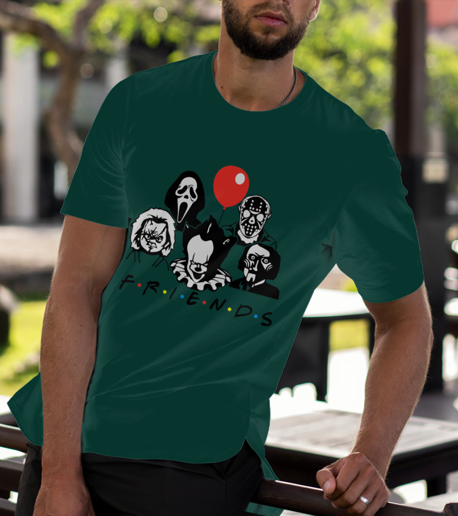 Friends Characters Horror Icons Balloon T-Shirt