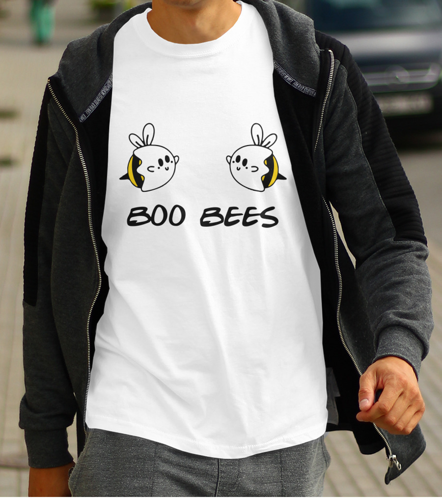 Boo Bees Ghost Costume Cute Halloween Pun Playful T-Shirt