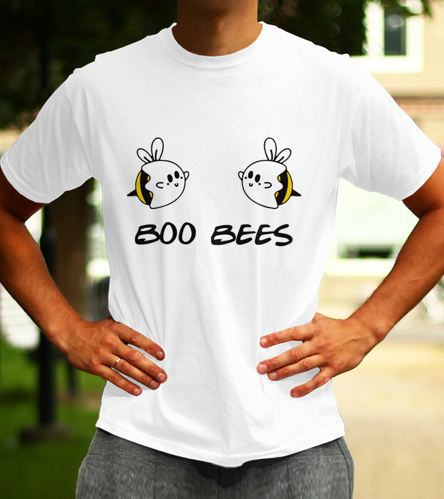 Boo Bees Ghost Costume Cute Halloween Pun Playful T-Shirt