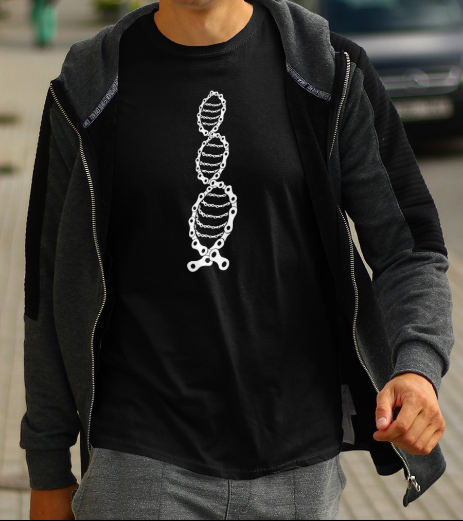 Bike Rider Bicycle Chain Cyclist DNA T-Shirt