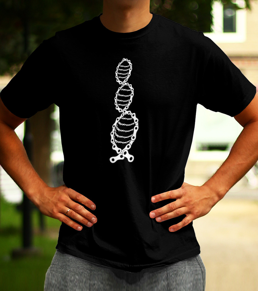 Bike Rider Bicycle Chain Cyclist DNA T-Shirt
