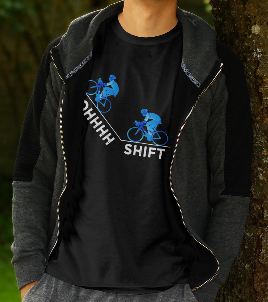 Ohhh Shift Cycling Downhill Biking Adventure Journey T-Shirt