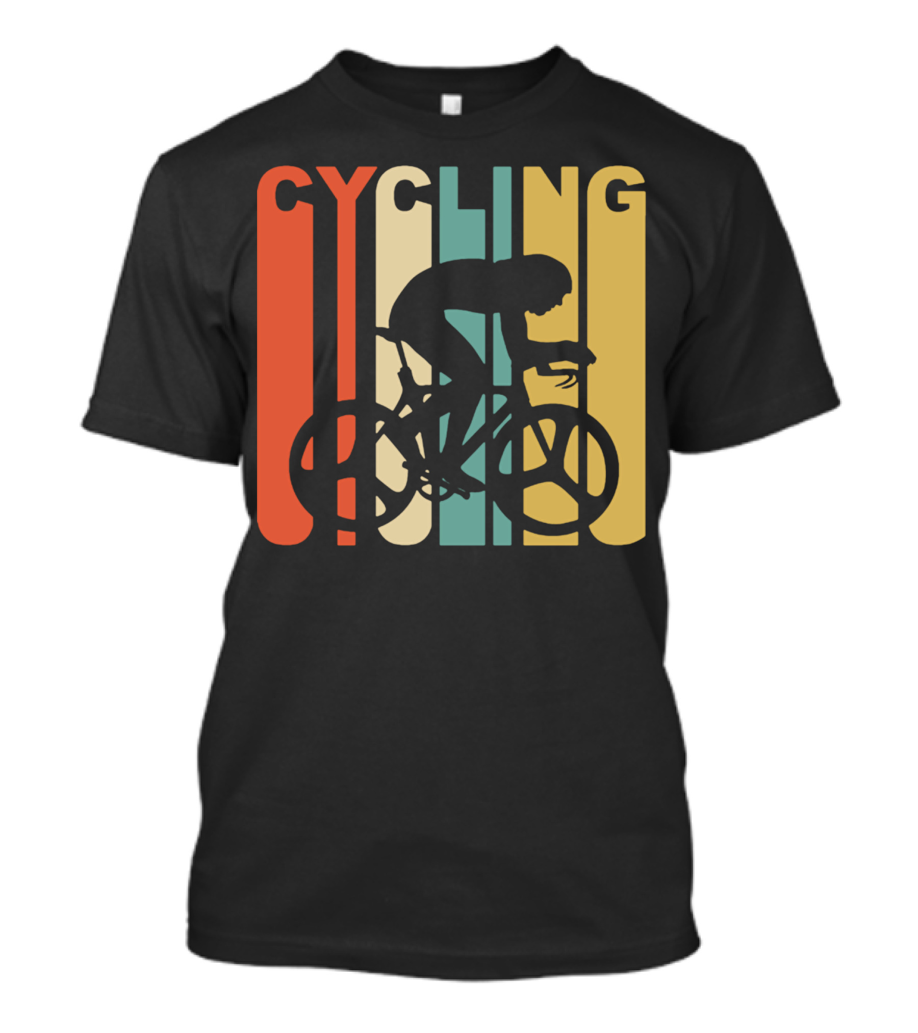 Cycling Retro 1970's Style Cyclist T-Shirt