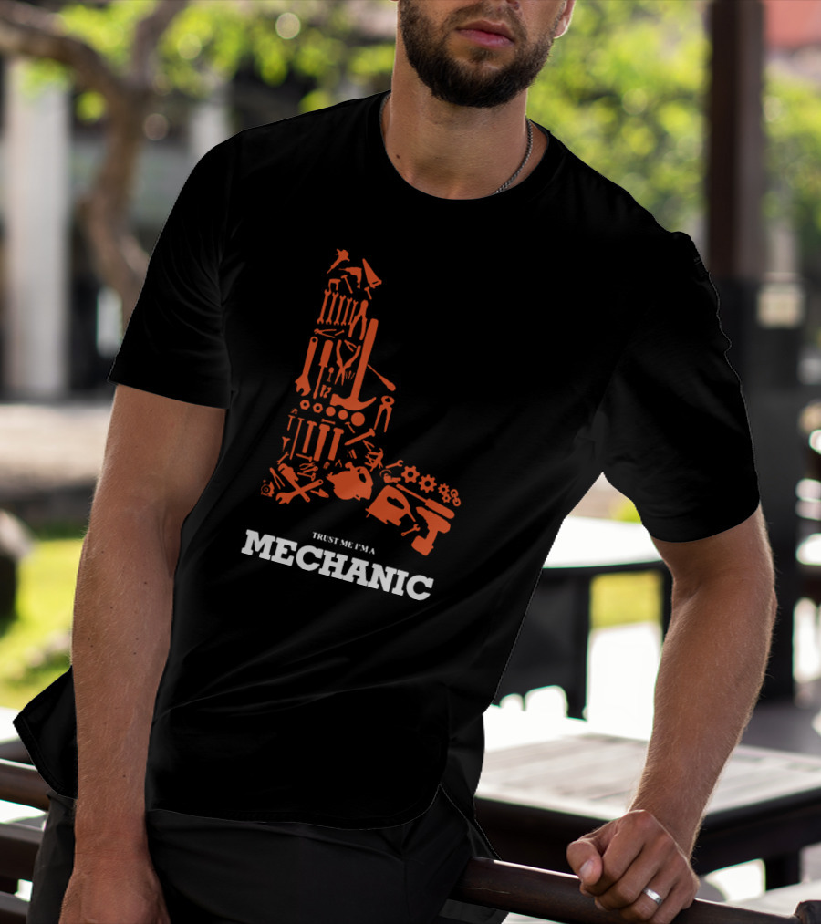 Trust Me I'm A Mechanic Tools Icons T-Shirt