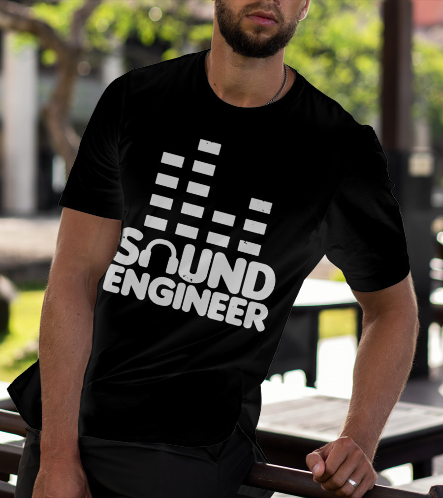 Sound Engineer Equalizer Headphone T-Shirt