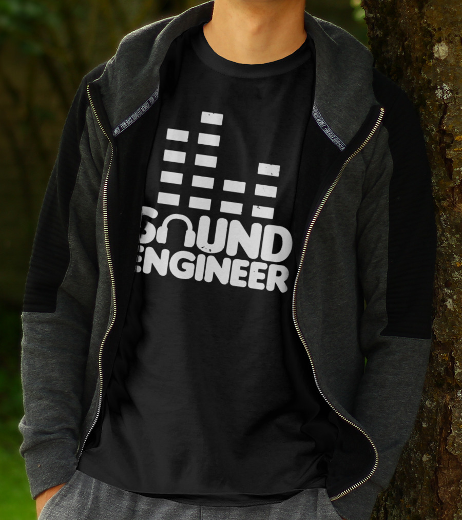 Sound Engineer Equalizer Headphone T-Shirt