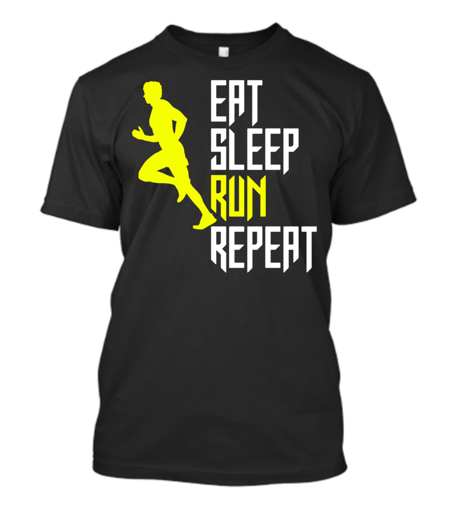 Eat Sleep Run Repeat Funny Jogging Joke T-Shirt