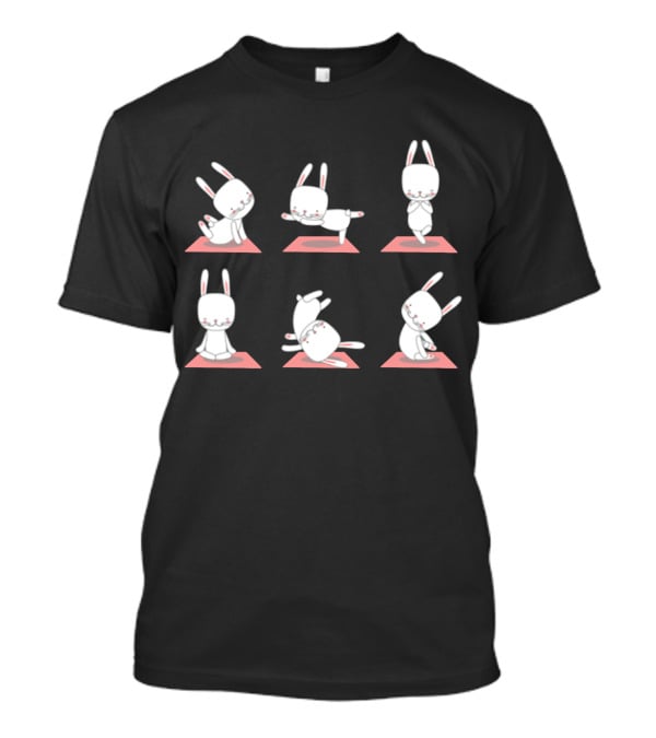 Bunny Yoga Funny Rabbits In Cute Yoga Poses T-Shirt