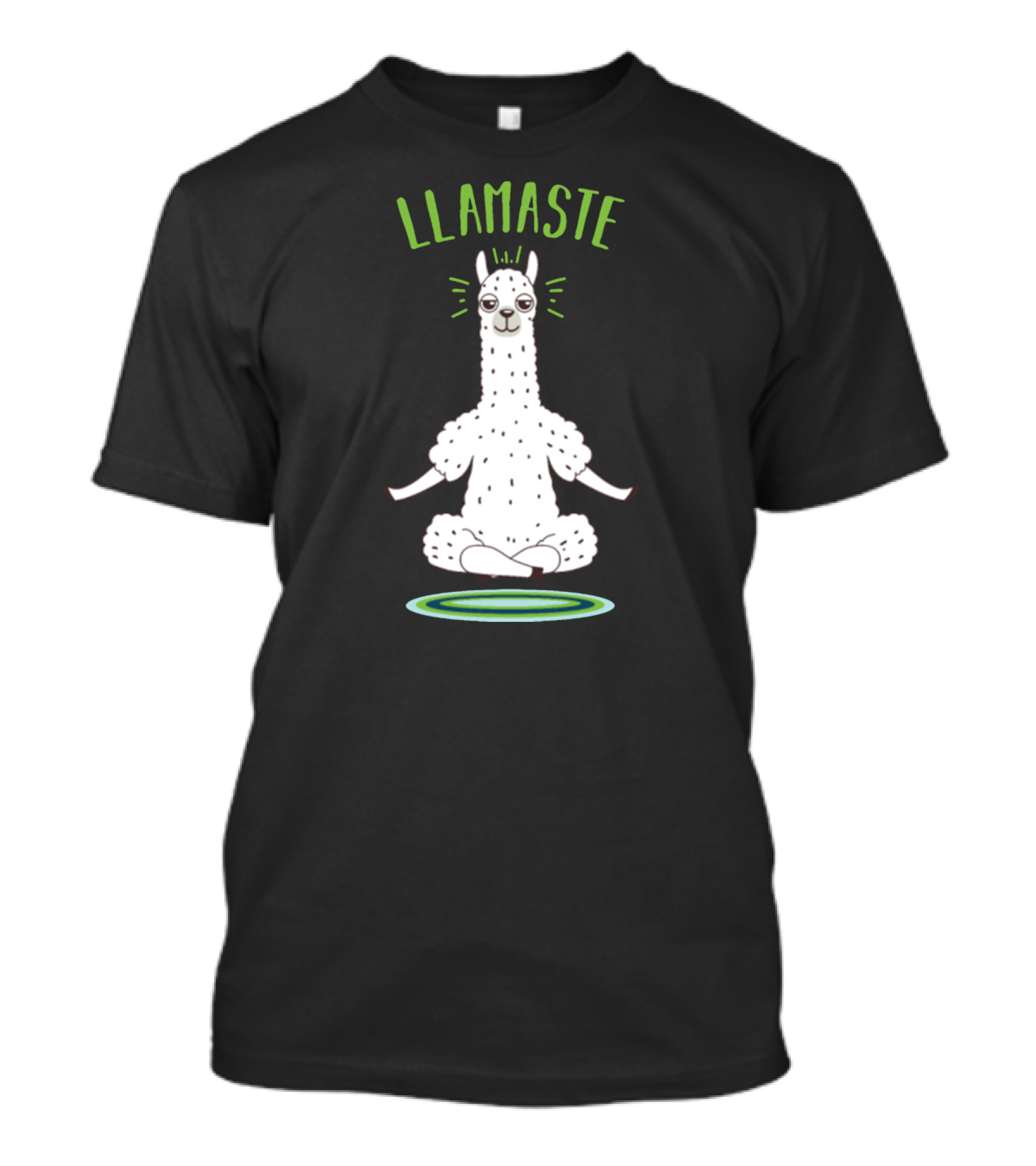 Llamaste Mindfulness Animal Lover Llama In Yoga Pose T-Shirt
