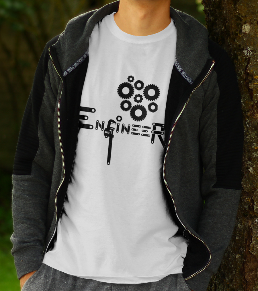 Engineer Gear Wrench Mechanism T-Shirt