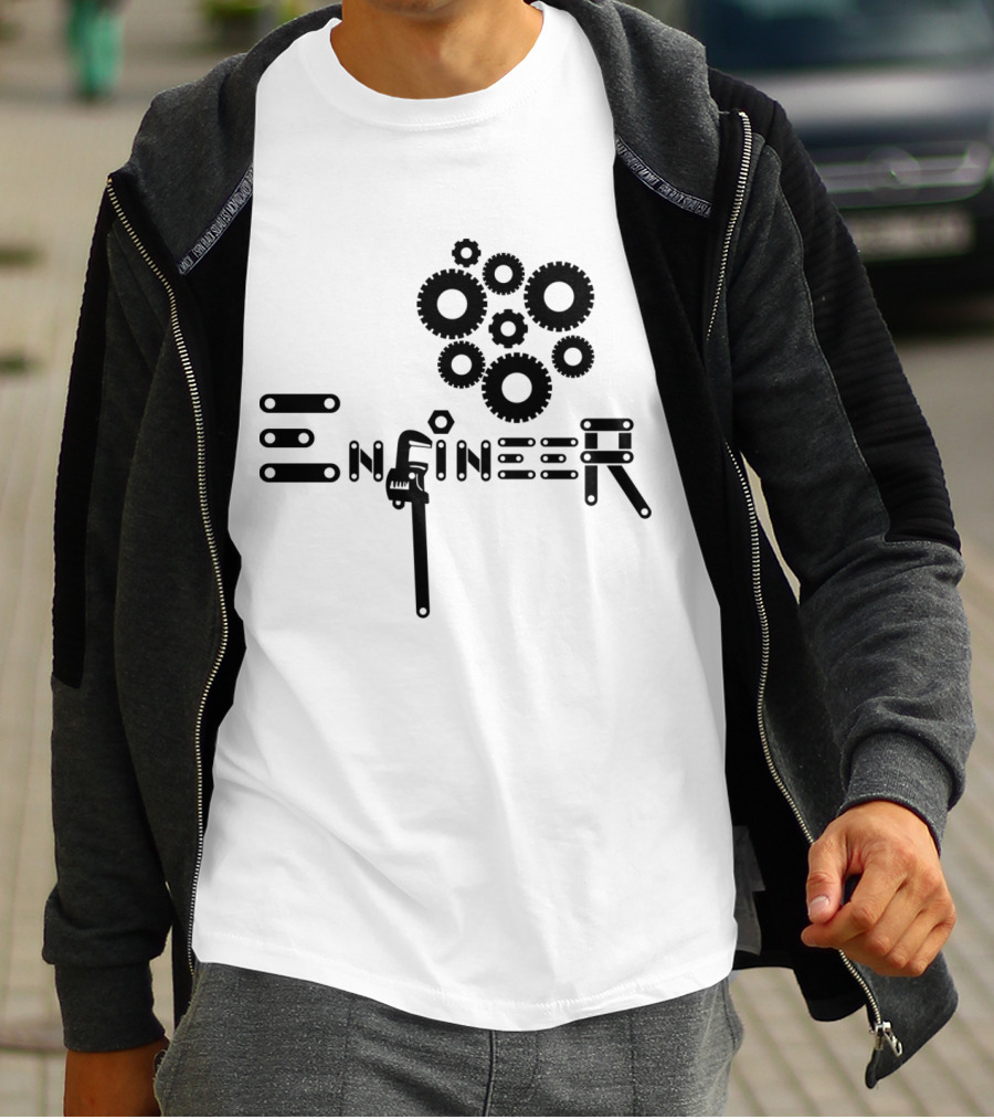 Engineer Gear Wrench Mechanism T-Shirt
