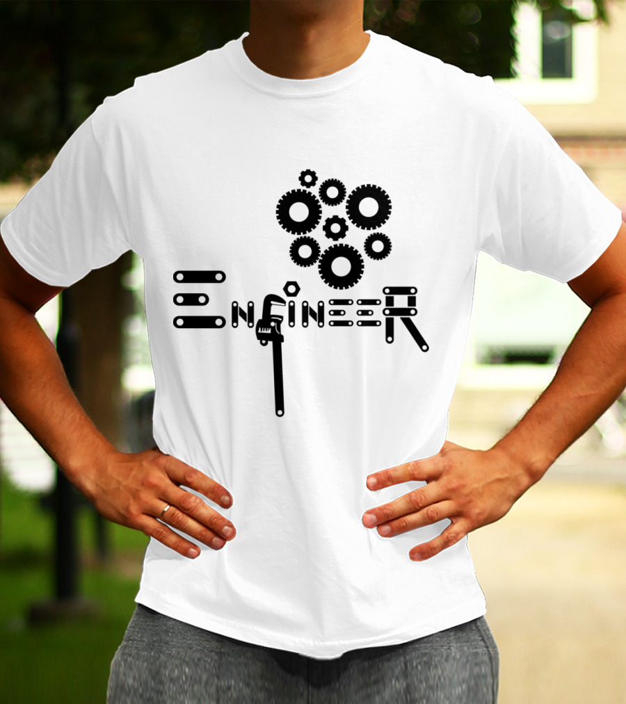 Engineer Gear Wrench Mechanism T-Shirt