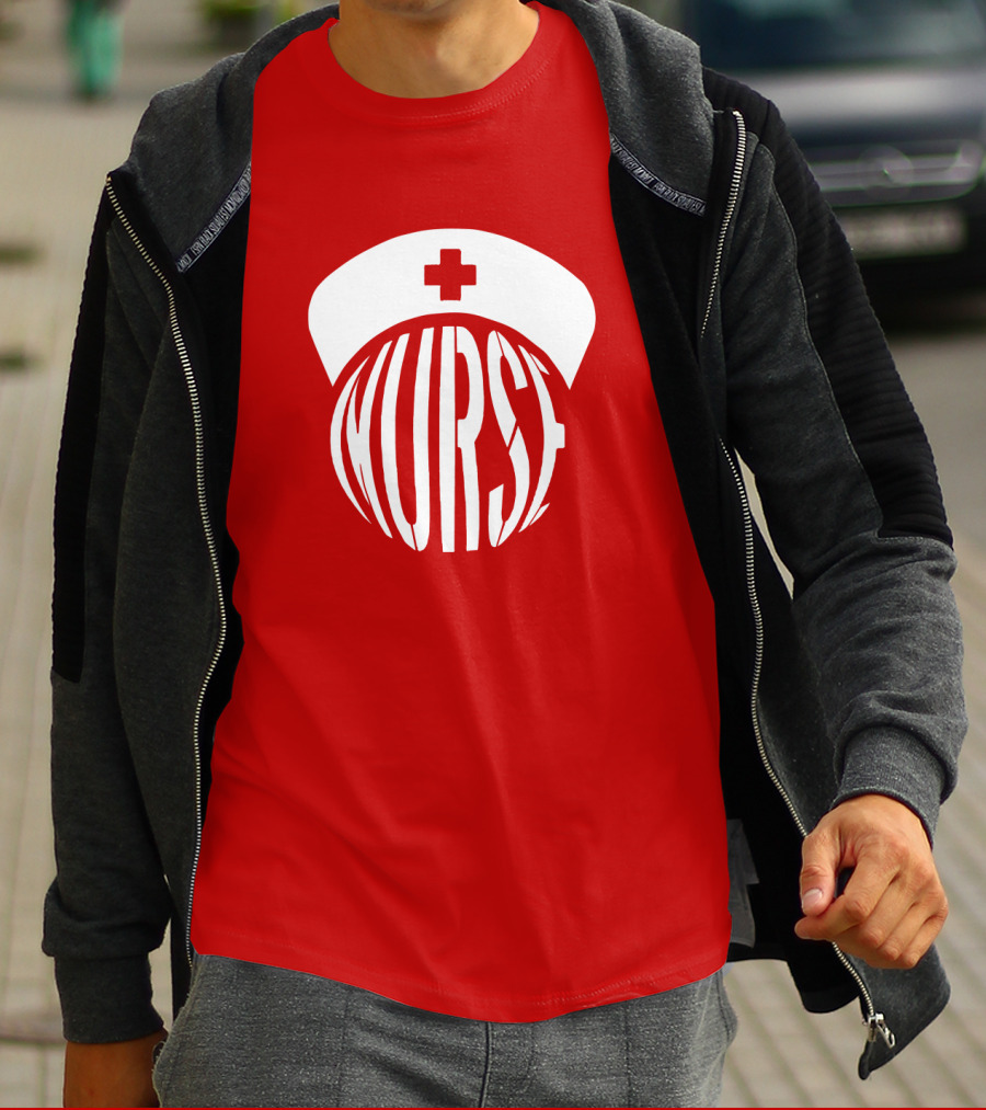 Nurse Hat With Text T-Shirt