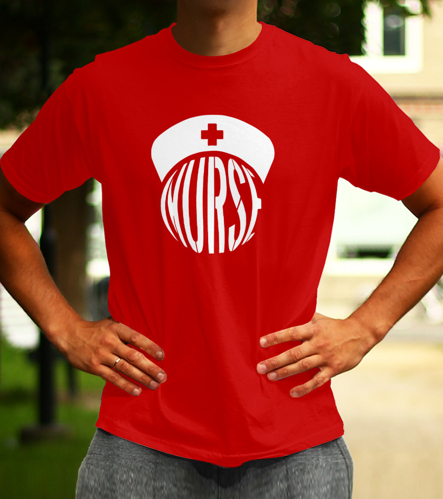 Nurse Hat With Text T-Shirt